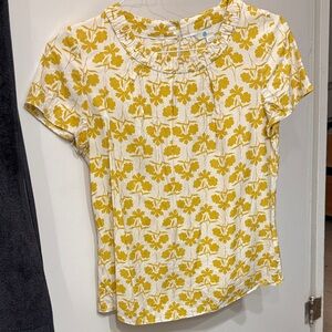 Boden Yellow Floral Women's Top